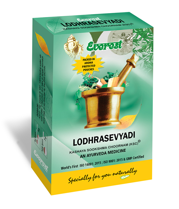 Everest Ayurveda Lodhrasevyadi Kashaya Sookshma Churna - 100 GM