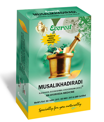 Everest Ayurveda Musalikhadhiradi Kashaya Sookshma Churna - 100 GM