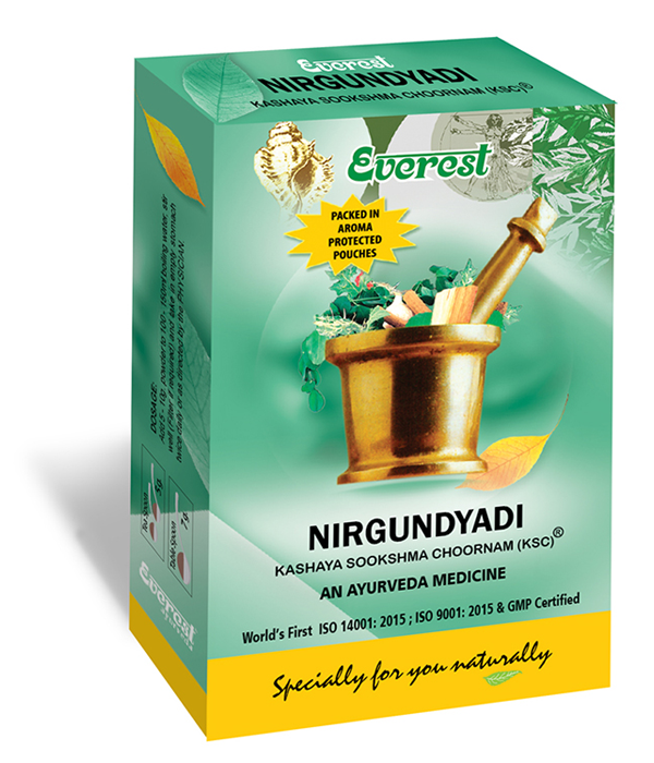 Everest Ayurveda Nirgundyadi Kashaya Sookshma Churna - 100 GM