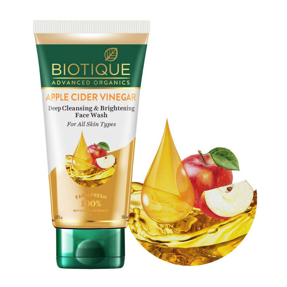 Biotique Apple Cider Vinegar Deep Cleansing & Brightening Face Wash - 150 ML