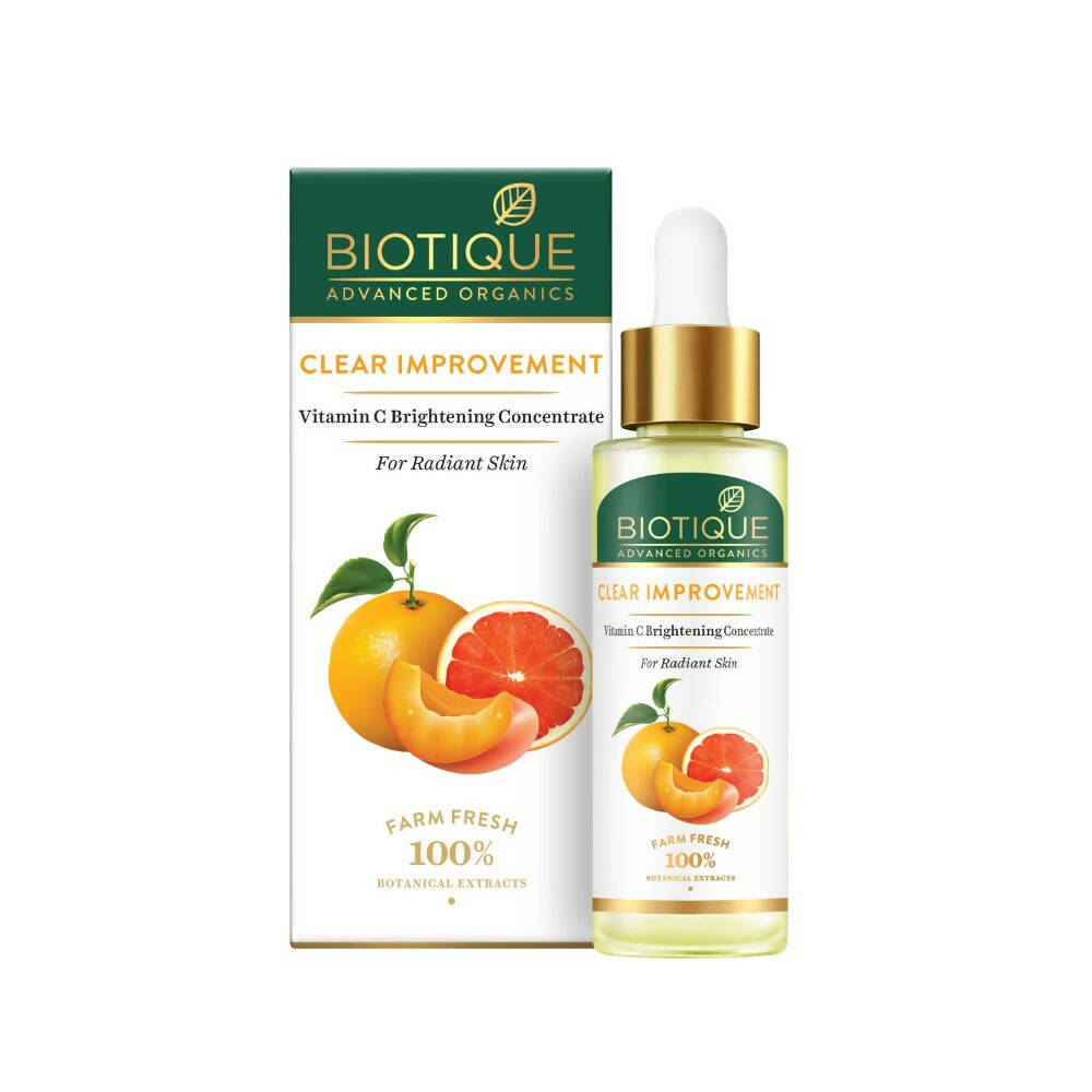 Biotique Advanced Organics Clear Improvement Vitamin C Brightening Concentrate - 30 ML