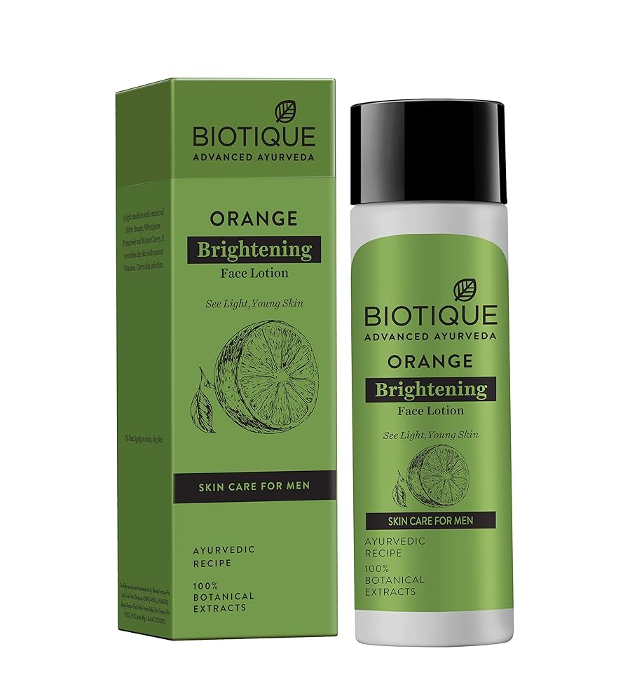 Biotique Bio Orange Whitening Face Lotion For Men - 120 ML