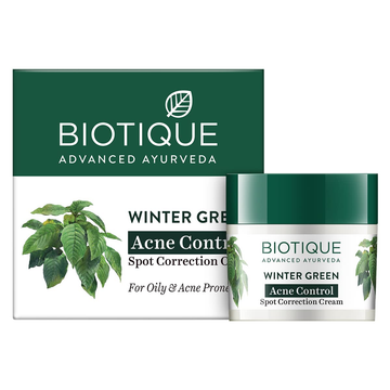 Biotique Bio Winter Green Spot Correcting Anti Acne Cream - 15 GM
