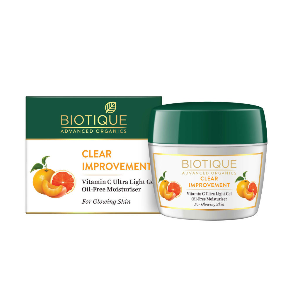 Biotique Advanced Organics Clear Improvement Vitamin C Ultra Light Gel Oil-Free Moisturiser - 175 GM