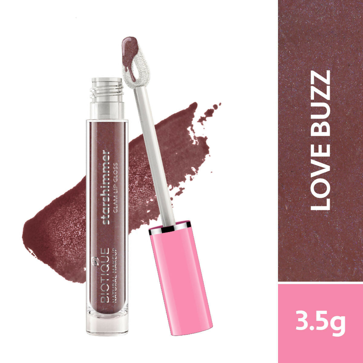 Biotique Starshimmer Glam Lip Gloss - Love Buzz - 3 5 ML