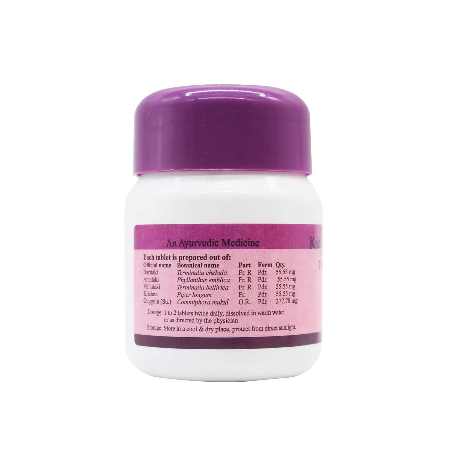 Kottakkal Triphalaguggulu Tablet - 60 Nos