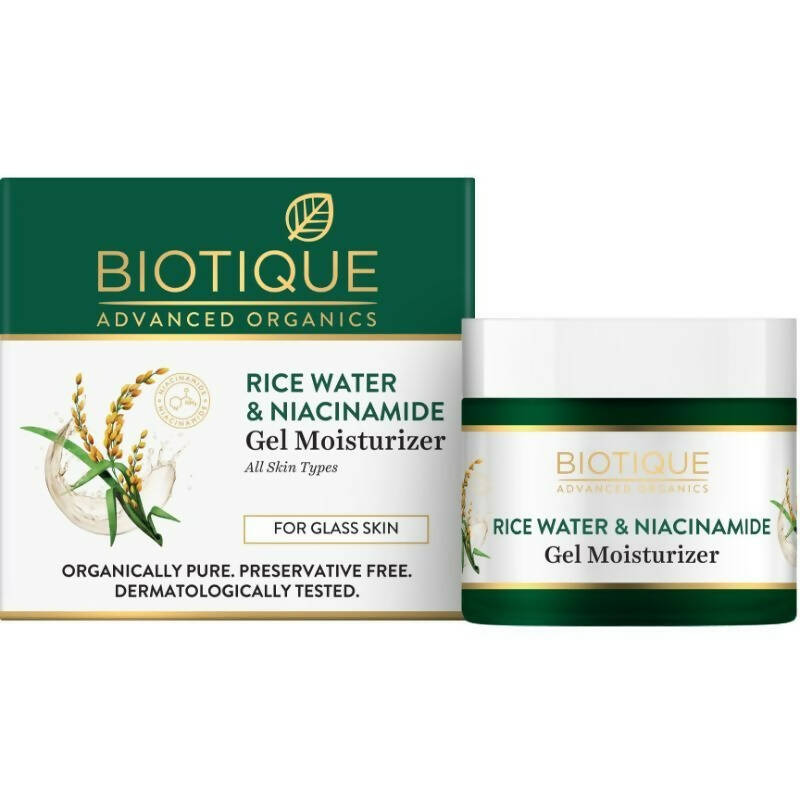 Biotique Advanced Ayurveda Rice Water & Niacinamide Gel Moisturizer - 50 ML