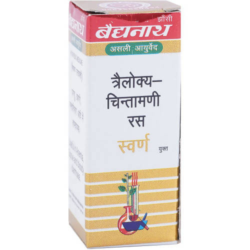 Baidyanath Jhansi Trailokya Chintamani Ras (With Gold) - 10 Tabs
