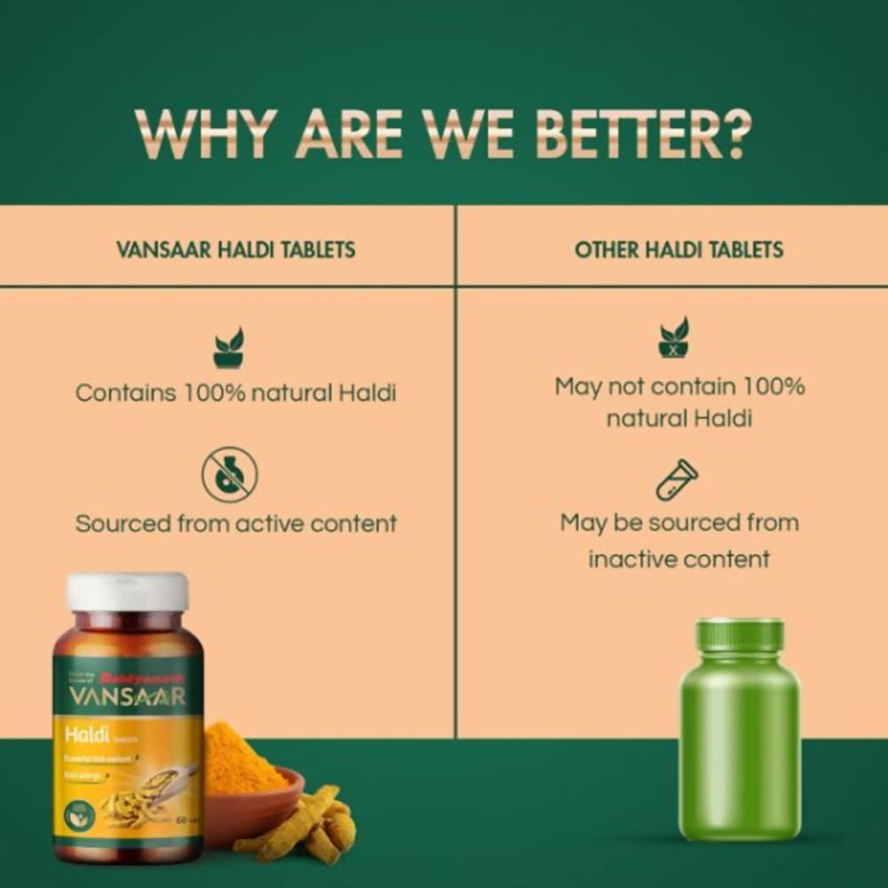 Baidyanath Vansaar Haldi Tablets - 60 Tabs