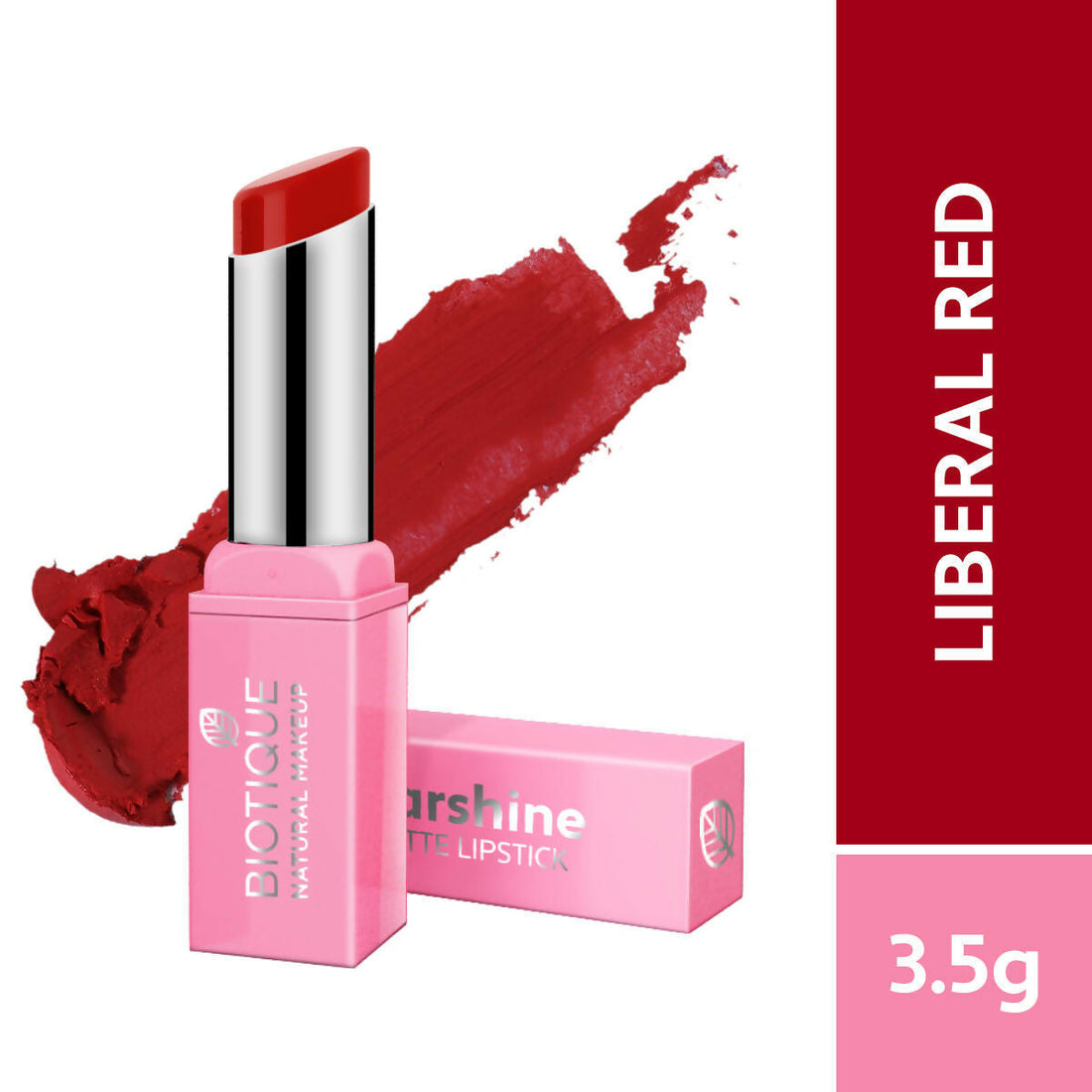 Biotique Starshine Matte Lipstick - Liberal Red - 3.5 GM