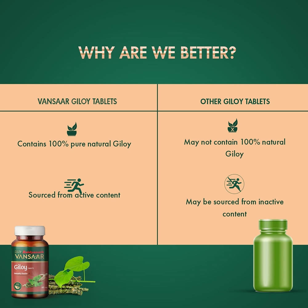 Baidyanath Vansaar Giloy Tablets - 60 Tabs