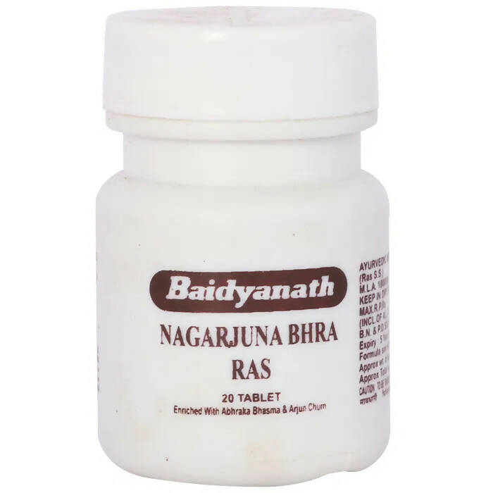 Baidyanath Jhansi Nagarjuna Bhra Ras Tablets - 20 Tabs