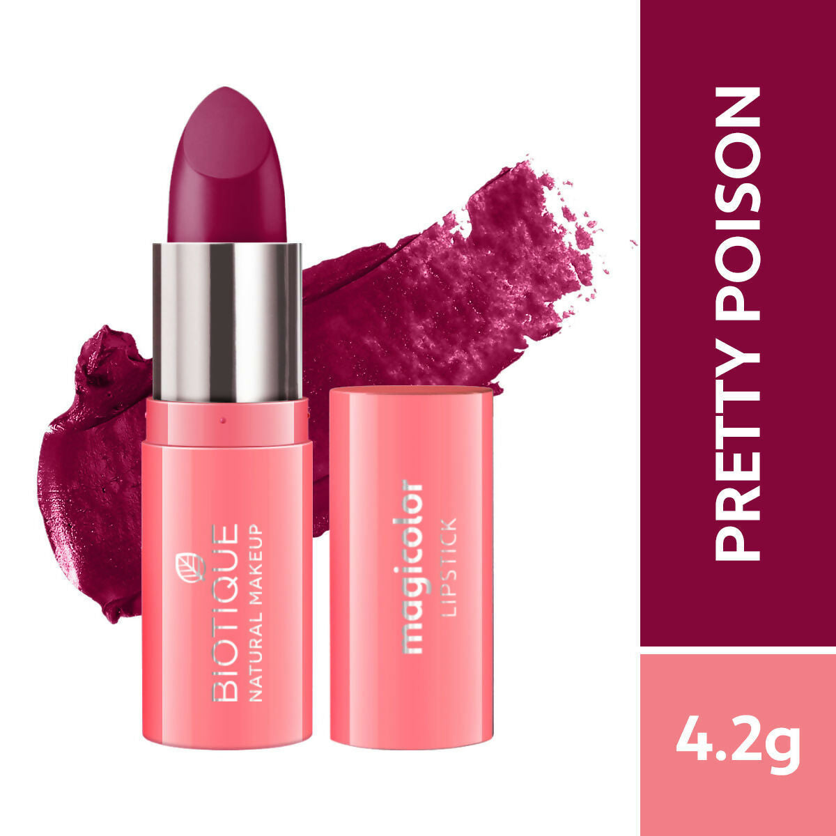 Biotique Magicolor Lipstick - Pretty Poison - 4.2 GM