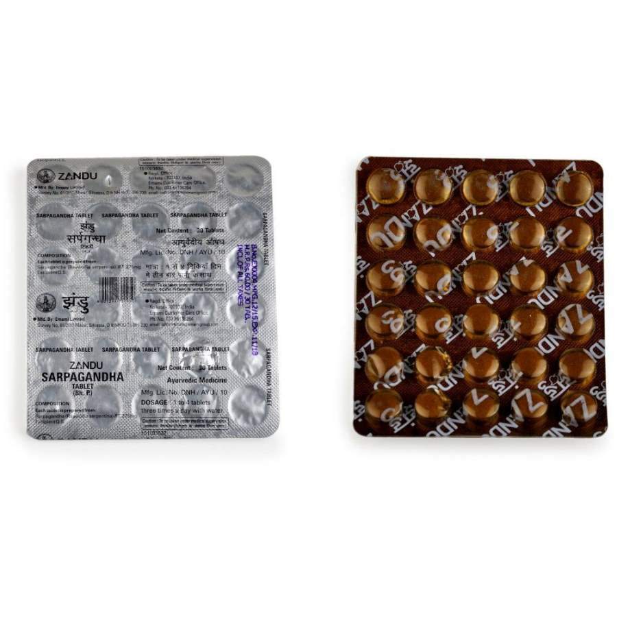 Buy Zandu Sarpagandha Tablets