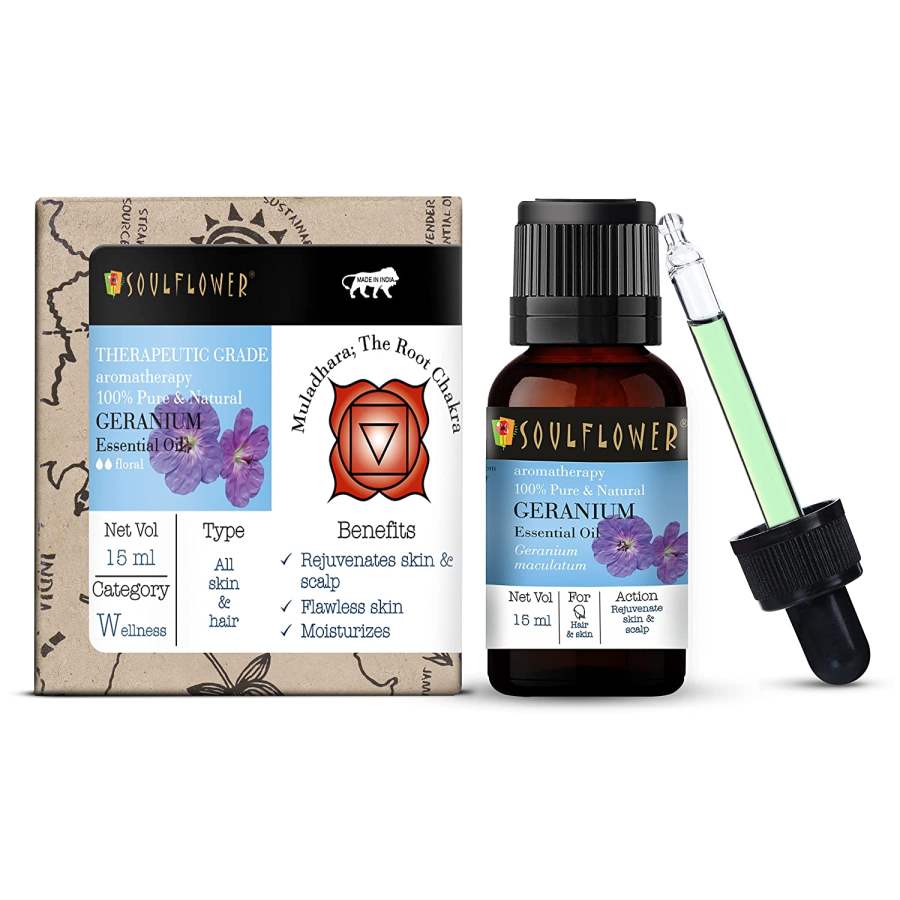 Buy Soulflower Geranium Essential Oil online usa [ USA ] 