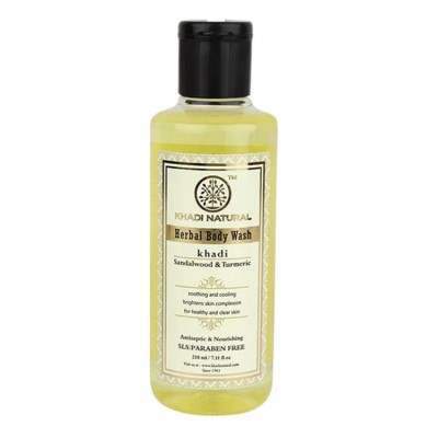 Buy Khadi Natural Sandal & Turmeric Herbal Body Wash