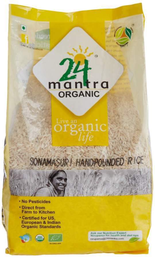 Buy 24 mantra Sona Masuri Raw Rice Hand Pounded