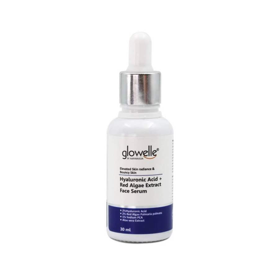 Buy Aaryanveda Glowelle Hyaluronic Acid + Red Algae Face Serum online usa [ USA ] 