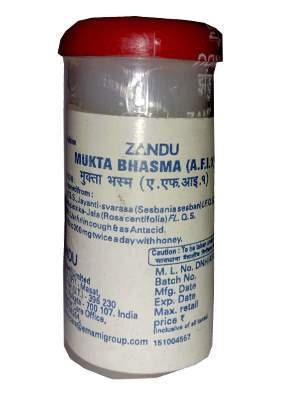 Buy Zandu Mukta Bhasma and Pisthi online usa [ USA ] 