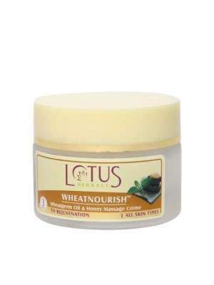 Buy Lotus Herbals Wheatnourish Wheatgerm Oil & Honey Massage Creme