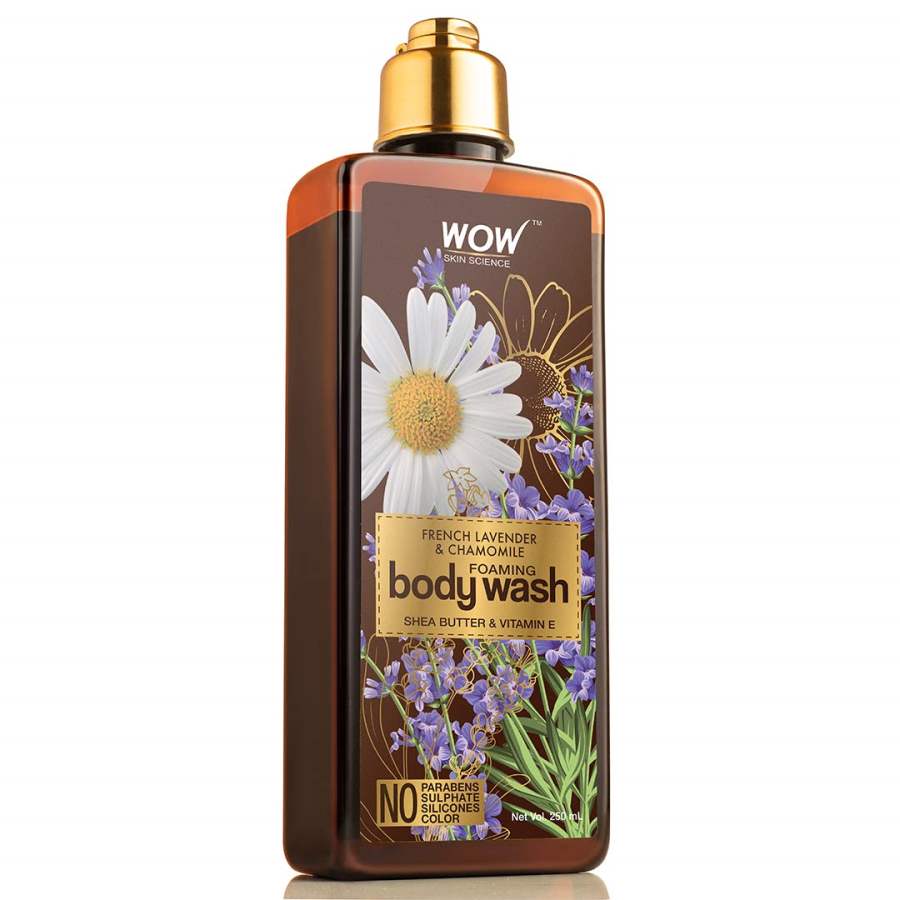 Buy WOW Skin Science French Lavender & Chamomile Foaming Body Wash online usa [ USA ] 