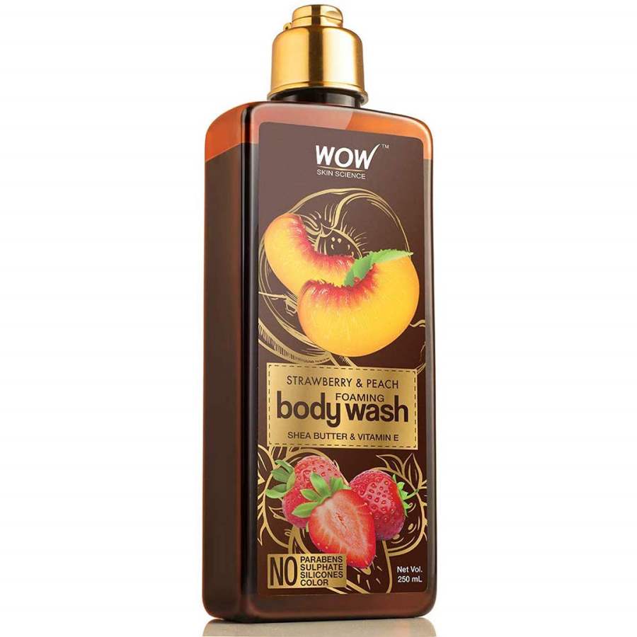 Buy WOW Skin Science Strawberry & Peach Foaming Body Wash online usa [ USA ] 