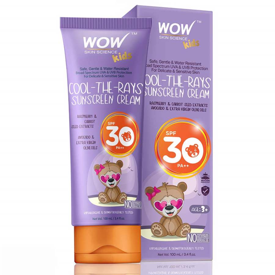 Buy WOW Kids The-Rays Sunscreen Cream Spf 30 Pa++ - 100 ml online usa [ USA ] 