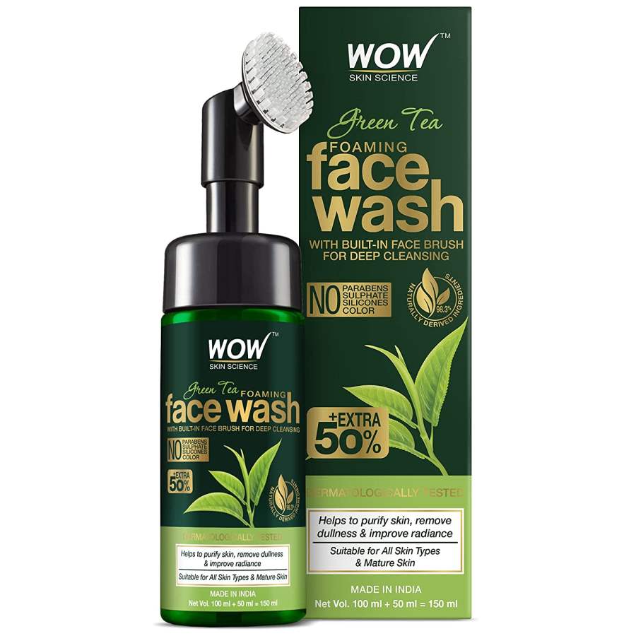 Buy WOW Skin Science Green Tea Foaming Face Wash