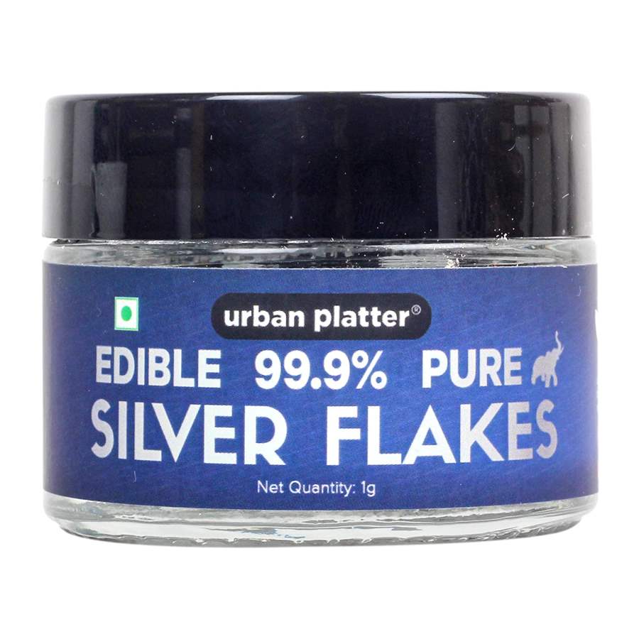 Buy Urban Platter Vegan Edible & Genuine 99.9% Pure Silver Flakes online usa [ US ] 