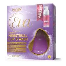 Buy WOW Skin Science Eva Reusable Menstrual Cup And Wash Size L Above 30 Years Size L online usa [ US ] 