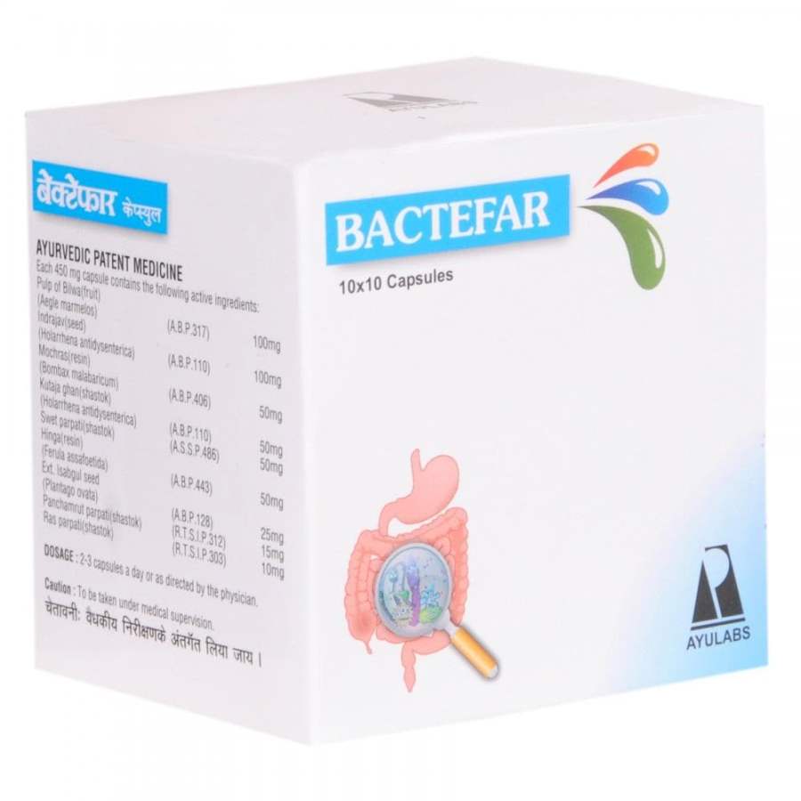 Buy Ayulabs Ayurveda Bactefar Capsules - 100 tab online usa [ USA ] 