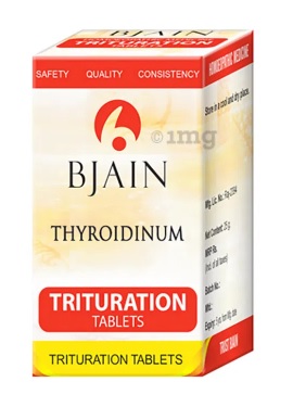 Buy B Jain Homeo Thyroidinum Trituration Tablets - 25 gm