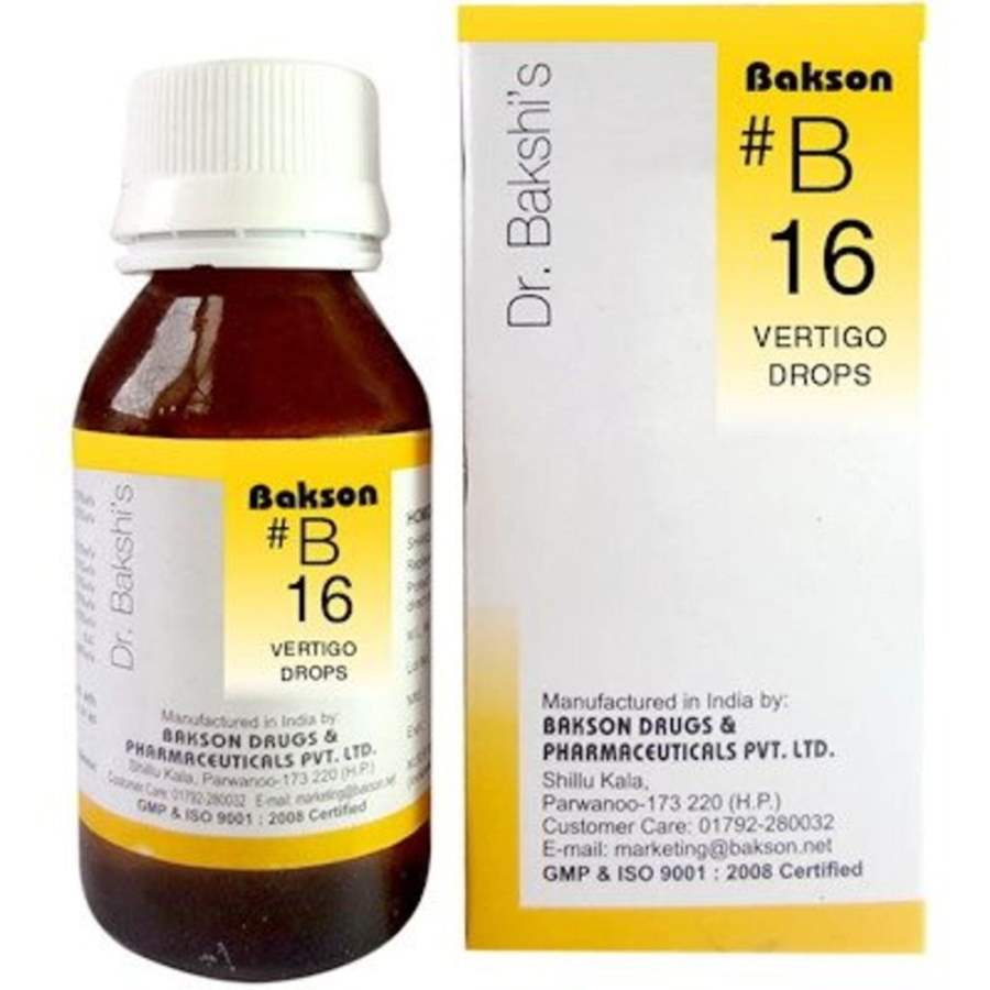 Buy Bakson s B16 Vertigo Drops