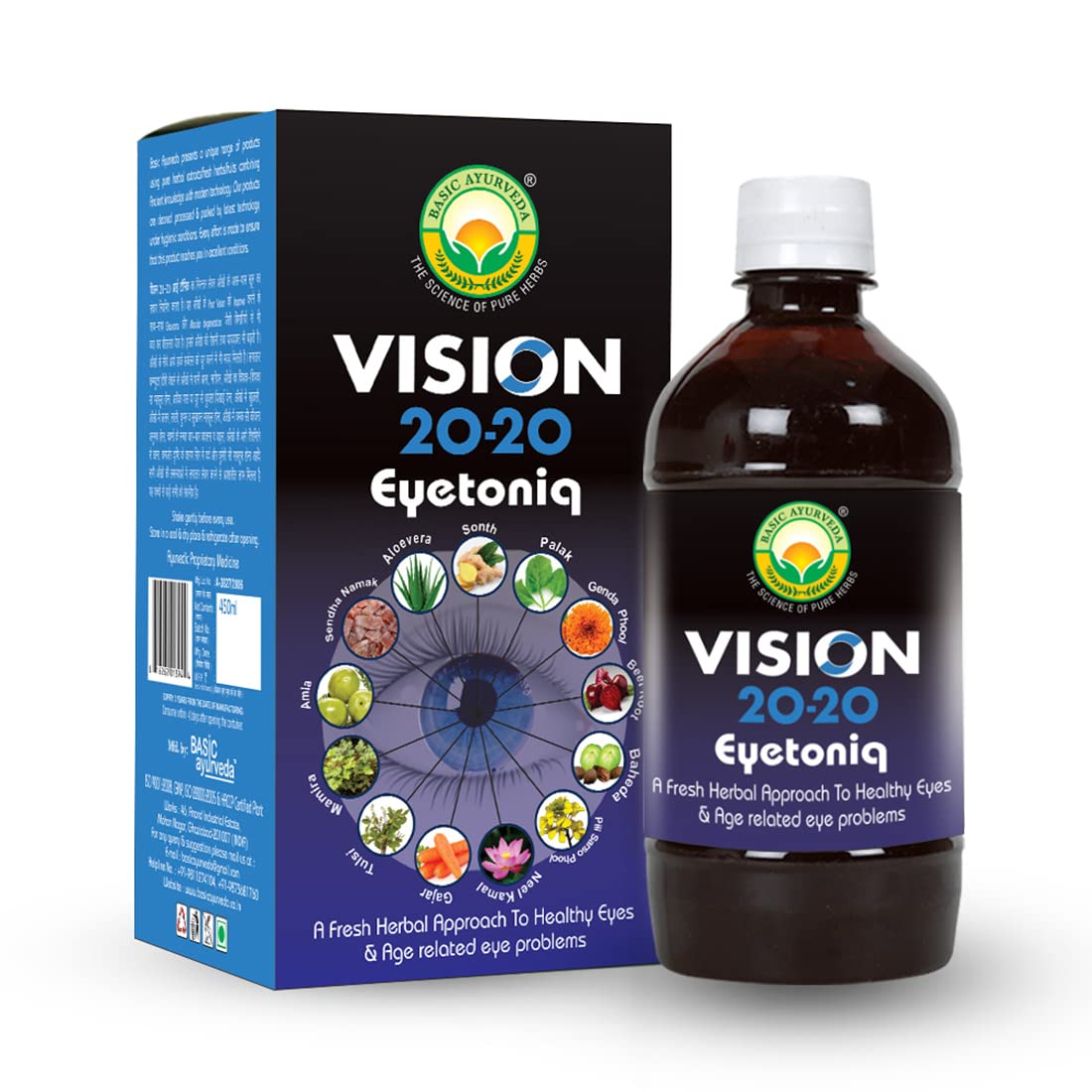 Buy Basic Ayurveda Vision 20-20 Eyetoniq