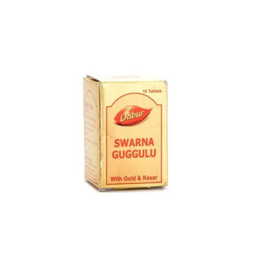 Buy Dabur Swarna Guggulu with Gold and Kesar Tabs online usa [ USA ] 