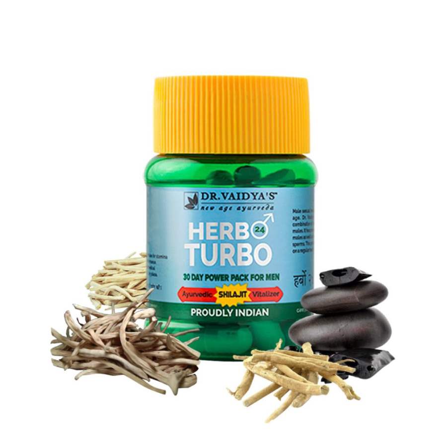 Buy Dr.Vaidyas Herbo 24 Turbo - Power Capsule for Men