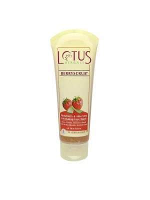 Buy Lotus Herbals BERRYSCRUB Strawberry & Aloe Vera Exfoliating Face Wash