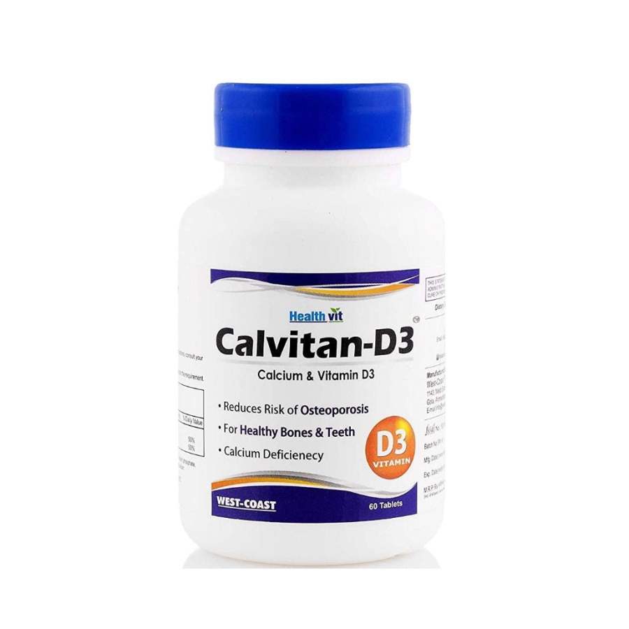 Buy Healthvit Calvitan-D3 Calcium and Vitamin D3 Tablets online usa [ USA ] 