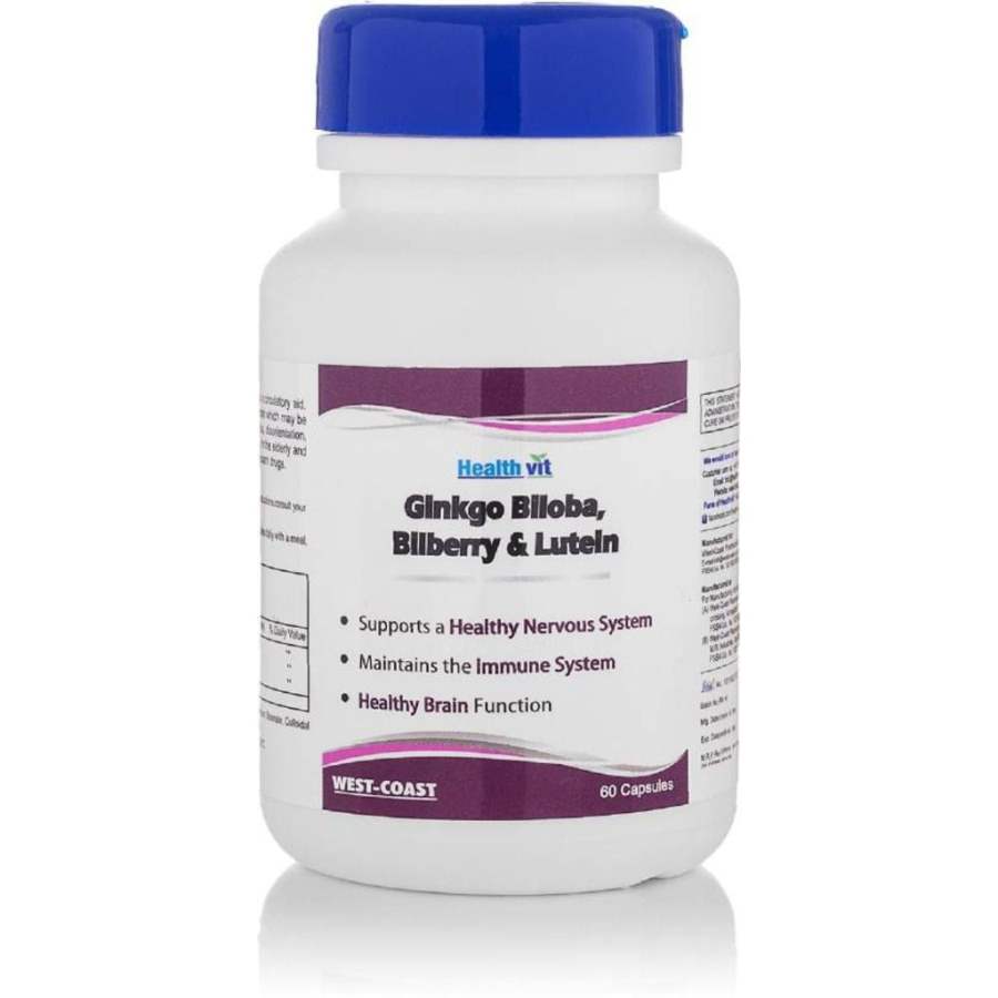 Buy Healthvit Ginkgo Biloba With Bilberry & Lutein