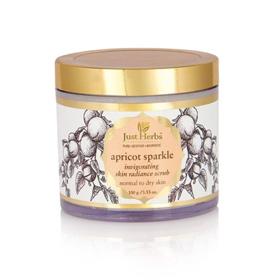 Buy Just Herbs Apricot Sparkle Invigorating Skin Radiance Scrub online usa [ USA ] 