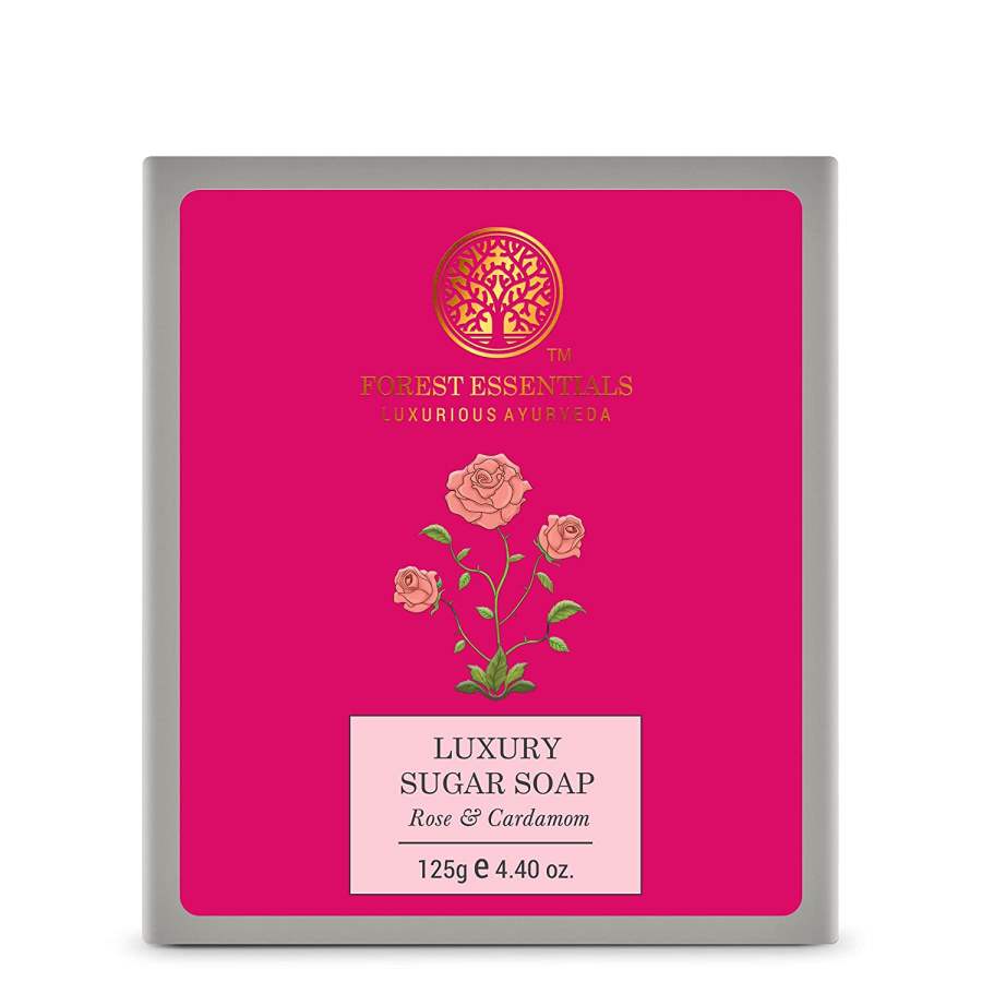 Buy Forest Essentials Luxury Sugar Soap Rose & Cardamom 