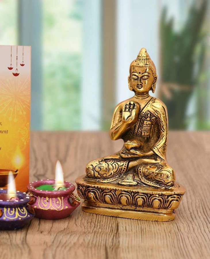 Buy Muthu Groups Lord Buddha Idol Statue Showpiece online usa [ USA ] 