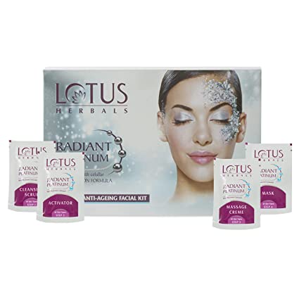 Buy Lotus Herbals Radiant Platinum Cellular Anti-Ageing 1 Facial Kit  online usa [ US ] 