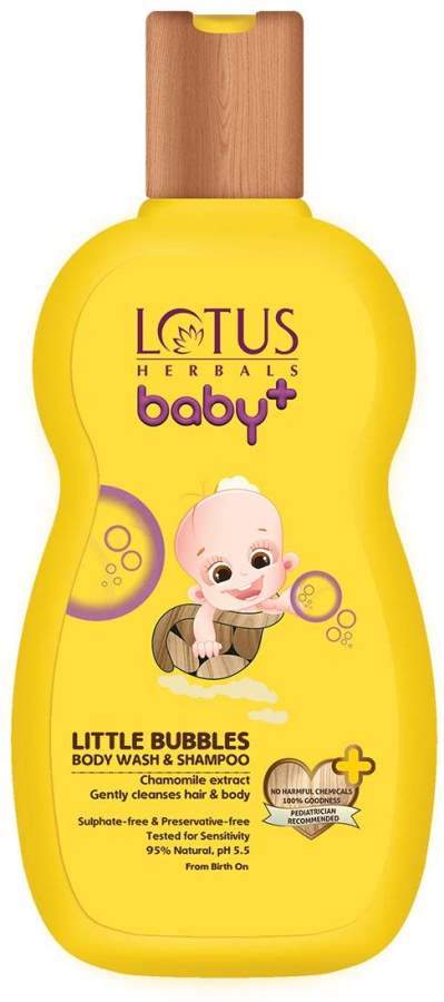 Buy Lotus Herbals Baby+ Little Bubbles Body Wash and Shampoo online usa [ US ] 