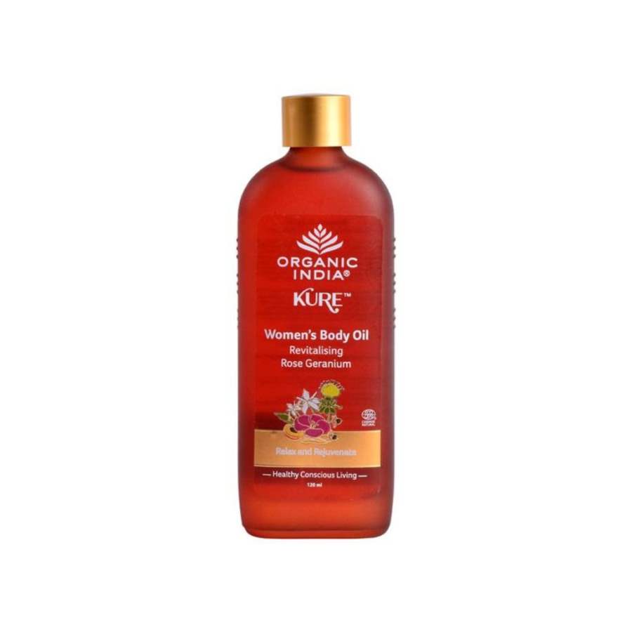 Buy Organic India Womens Body Oil Revitalising Rose Geranium online usa [ USA ] 