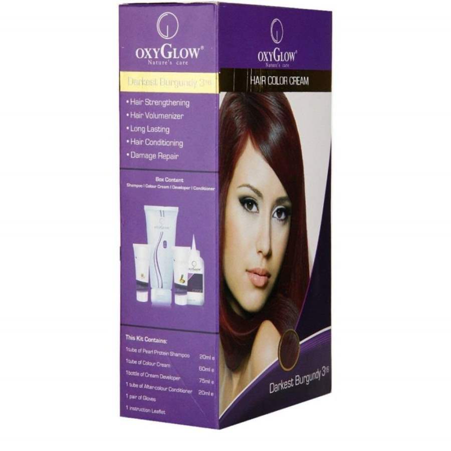 Buy Oxy Glow Hair Colour Cream Burgundy