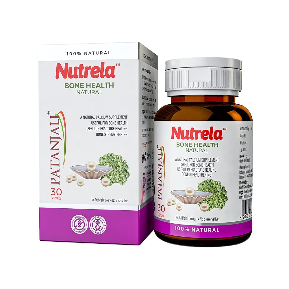 Buy Patanjali Nutrela Bone Health Natural Capsules