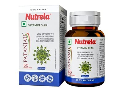 Buy Patanjali Nutrela Vitamin D-2K Chewable Tablet - Vanilla Flavor online usa [ USA ] 