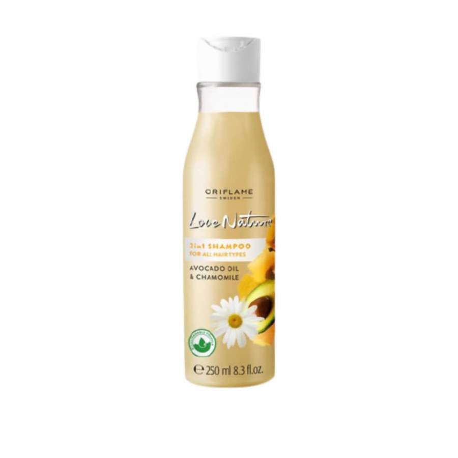 Buy Oriflame Love Nature 2 in 1 Shampoo for All Hair Types - Avocado Oil & Chamomile online usa [ US ] 