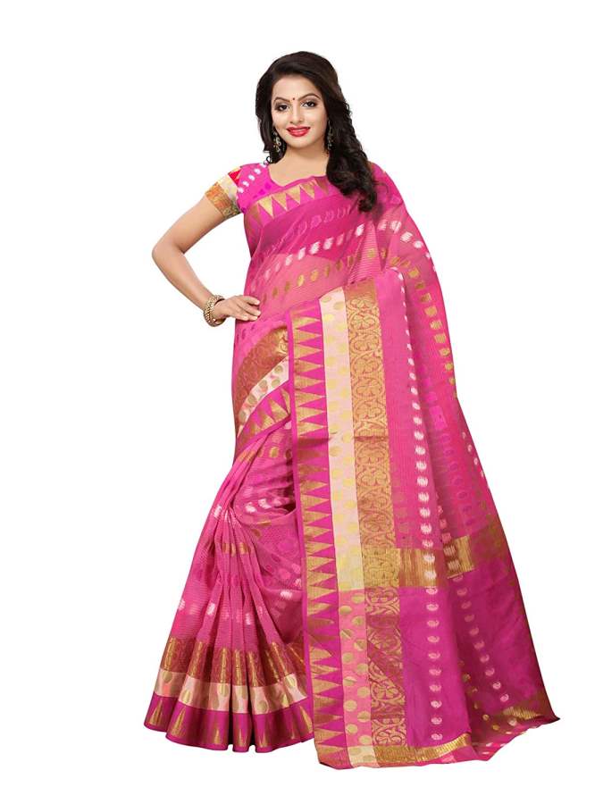 Buy Trinity Fashions Women's Kota Silk Woven Saree